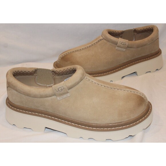 UGG MEN\'S TASMAN LUG SOLE CLOG SHOES SLIPPERS NIB MBSM TAN SZ 10